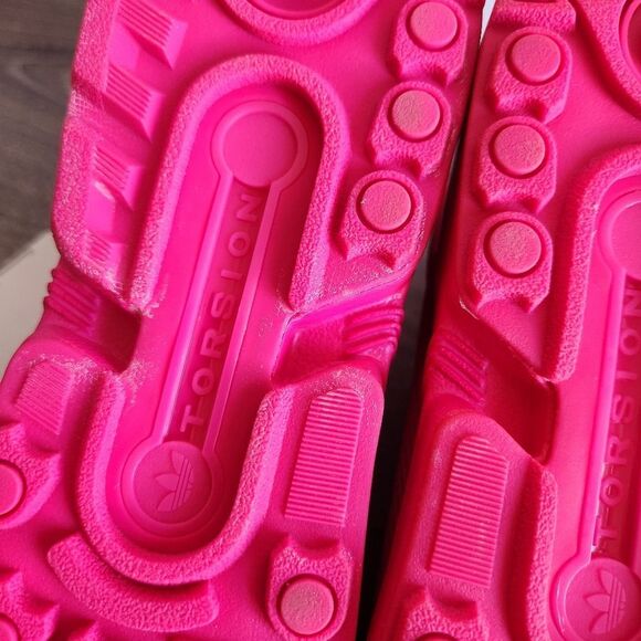 NWT Sample Adidas ZX Flux Athletic Running Shoes Sneakers Shock Pink Mens Size 9 - Picture 8 of 12